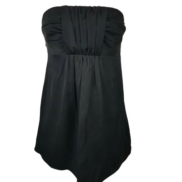 Banana Republic Tops - Banana Republic Sz 4 100% Silk Black Strapless Blouse